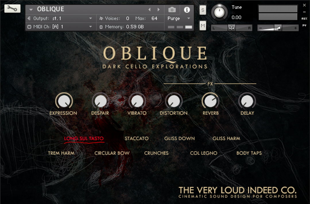 OBLIQUE: DARK CELLO EXPLORATIONS